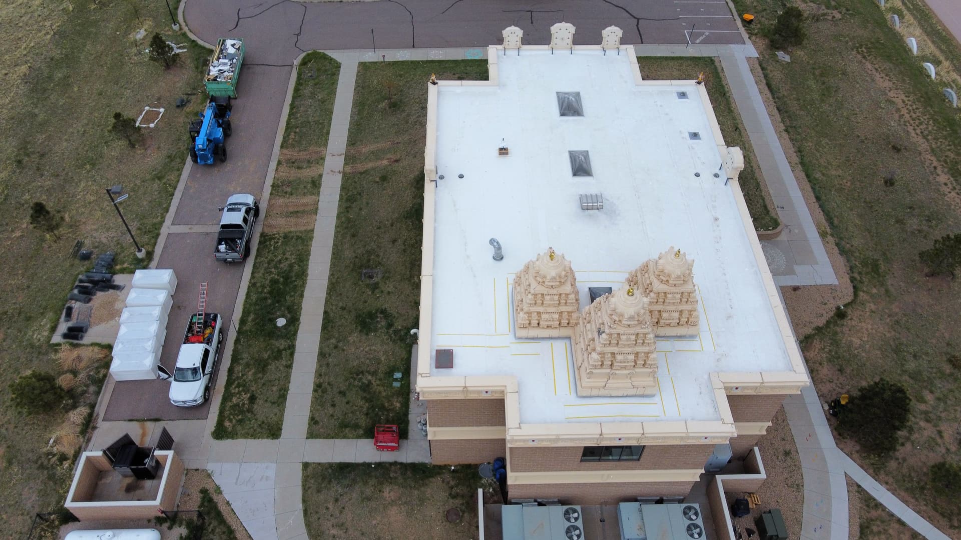 Gallery photos for Full TPO Flat Roof Installation at SV Temple of Colorado: Image #8