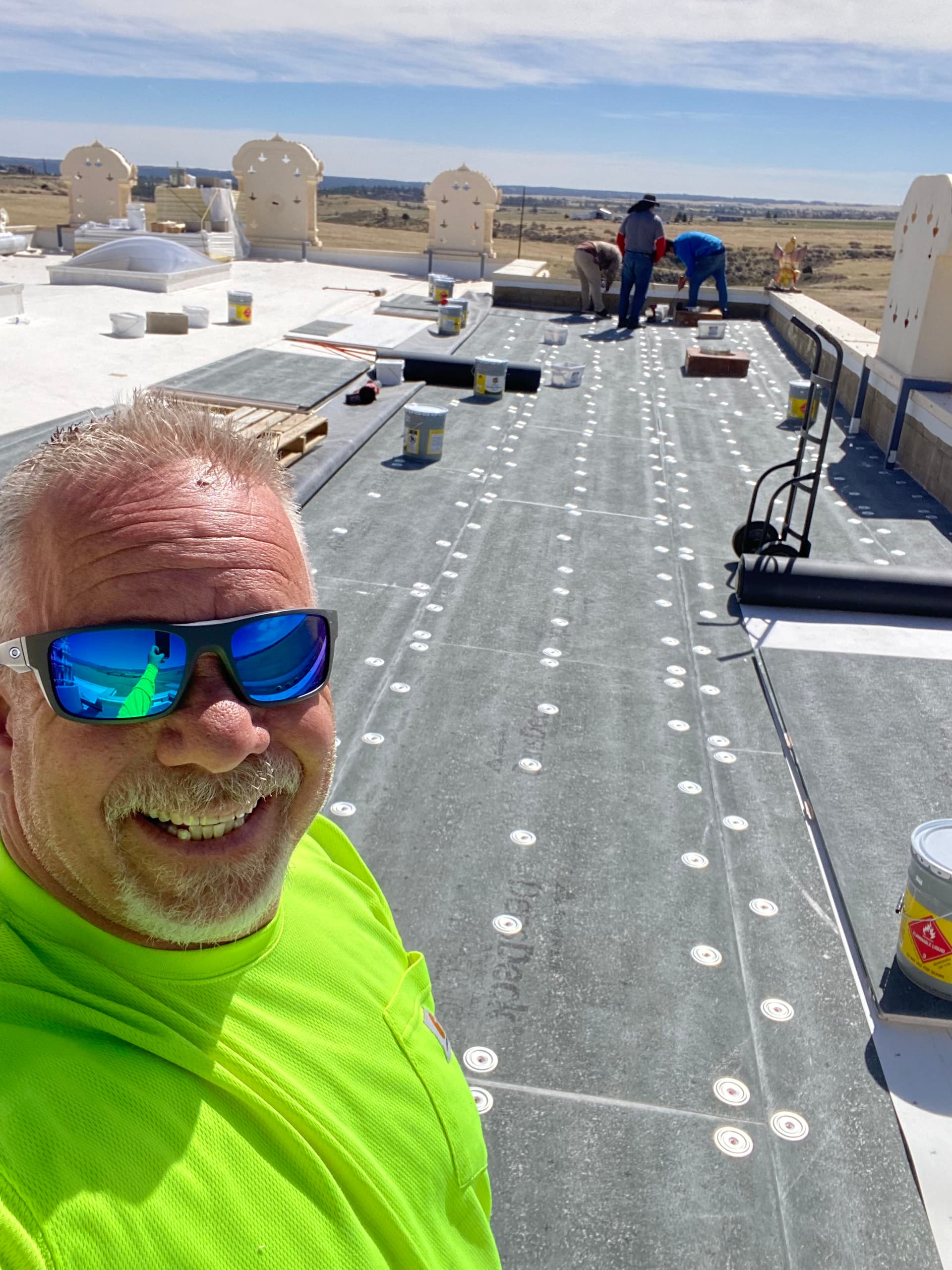 Gallery photos for Full TPO Flat Roof Installation at SV Temple of Colorado: Image #3