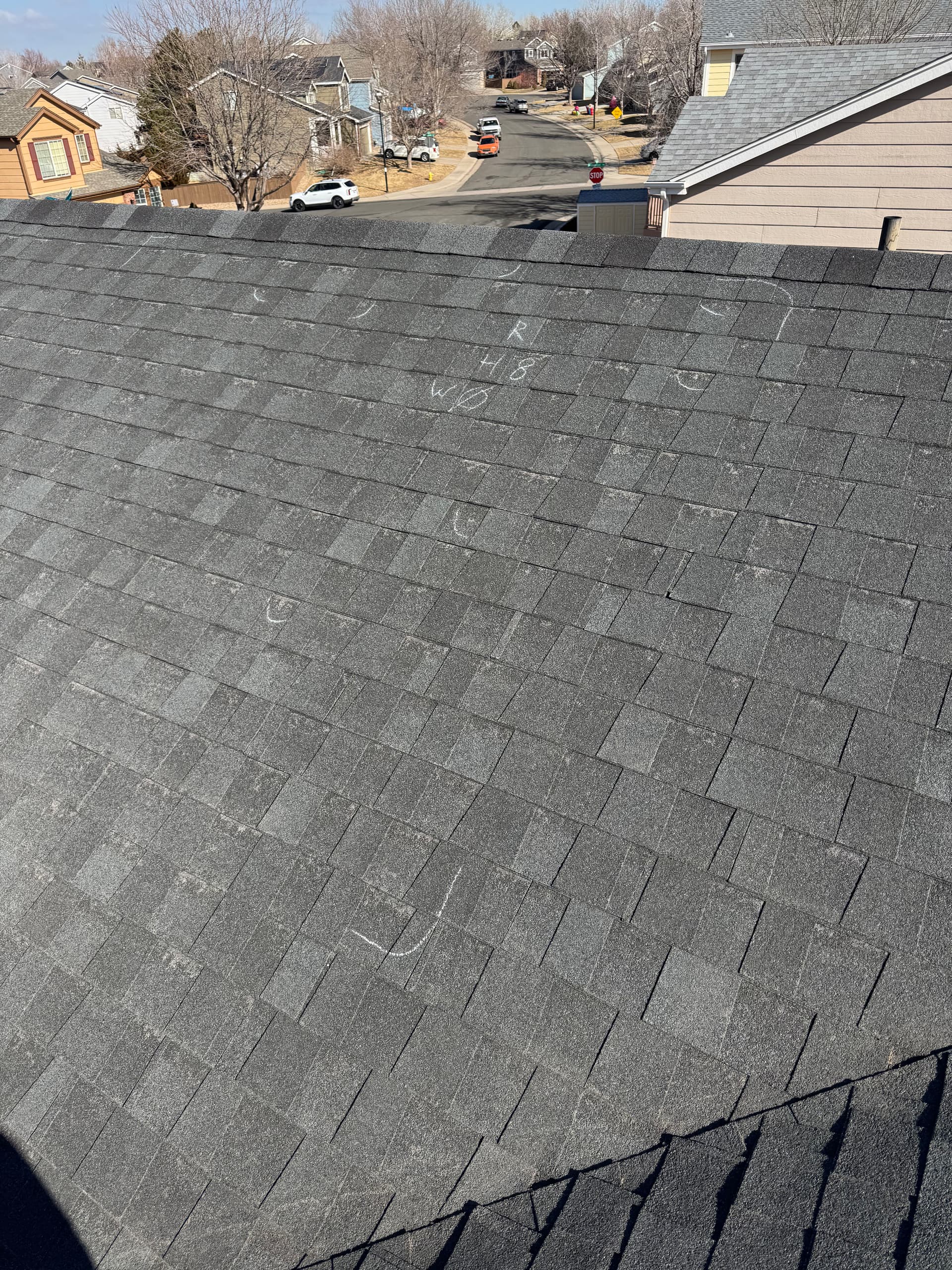 Gallery photos for Hail Damage Found on a 7-Year-Old Highlands Ranch Roof: Image #1