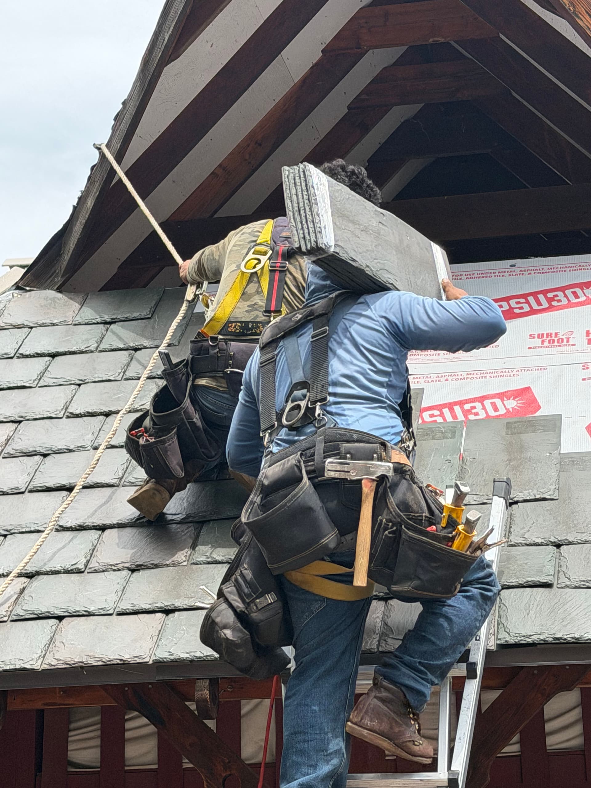 Gallery photos for Recycled Roof Tile Installation That Blends Character With Real Protection: Image #5